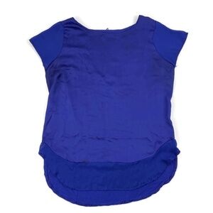Worthington Womens Blouse Blue Large